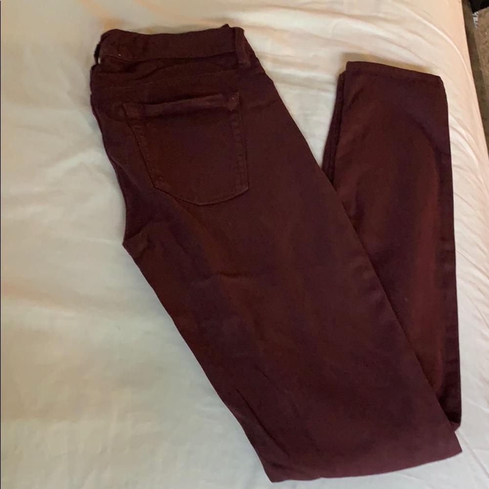 Burgundy Pacsun Skinny jeans